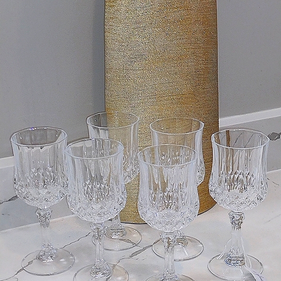 Six Exquisite Very Fine Crystal Stemware Pieces - Picture 11 of 13